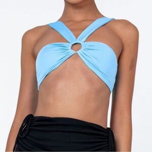 Princess Polly Blue Top — Worn once